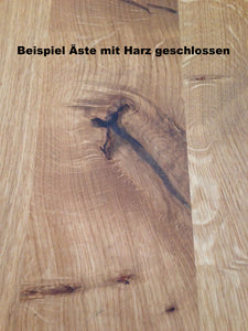 Esstisch SL II - Säulentisch Scholtissek Massivholz knorrige Eiche Möbel Zeppenfeld Olpe