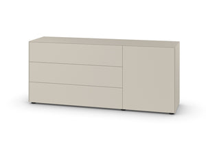 Sideboard Piure Nex Pur Box 2023800 in Farbe Silk – grifflose Fronten, klare Linien, minimalistisches Design.