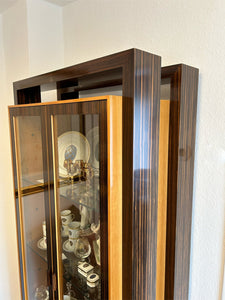 klassische italienische Sammlervitrine Annibale Colombo Ebenholz/Kirschbaum