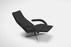 Jori Relaxsessel Yoga Multimove Medi, Kopfteil verstellbar, JR-3390, Nappaleder schwarz