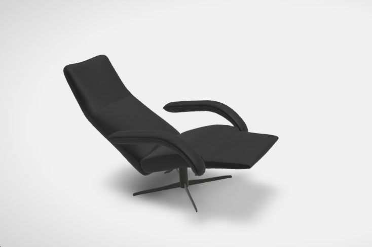 Jori Relaxsessel Yoga Multimove Medi, Kopfteil verstellbar, JR-3390, Nappaleder schwarz