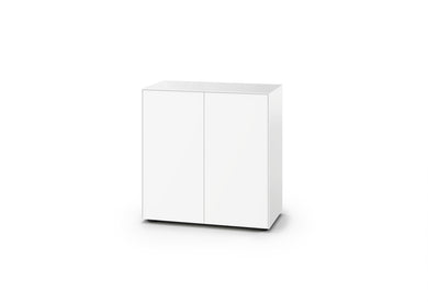 Piure Nex Pur Box 2040800 in Weiß – freigestellte Kommode mit 2 Türen, 80 × 75 × 40 cm, matt lackiert und grifflos