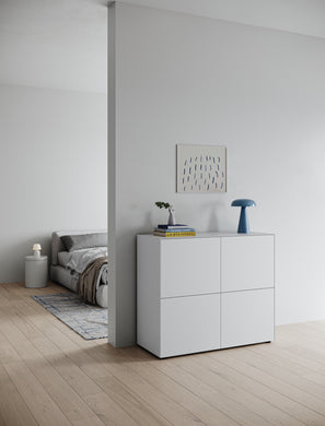Piure Nex Pur Box 2041200 in Cool Grey – stilvoll platziert im modernen Eingangsbereich