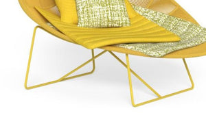 Gestelldetail zu Outdoor-Liegesessel Talenti Panama in Gelb, inkl. Kissensatz, wetterfestes Design