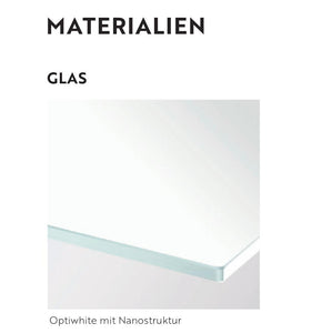 Ronald Schmitt Design Optiwhteglas mit Nanostruktur 2022 Möbel Zeppenfeld Olpe Designmöbel Sauerland