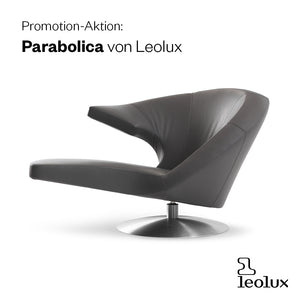 Leolux Parabolica, Designsessel,  Beistellsessel, Lederqualität Senso